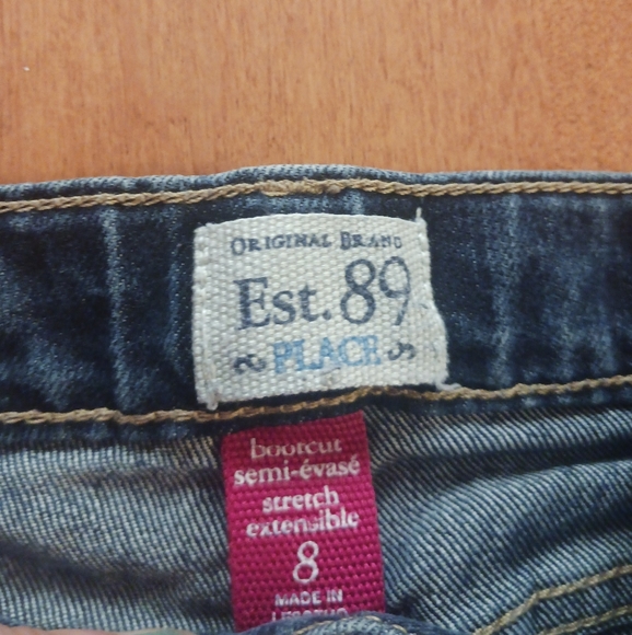 Children's Place Size 8 Bootcut Jeans with Stretch - Picture 2 of 2